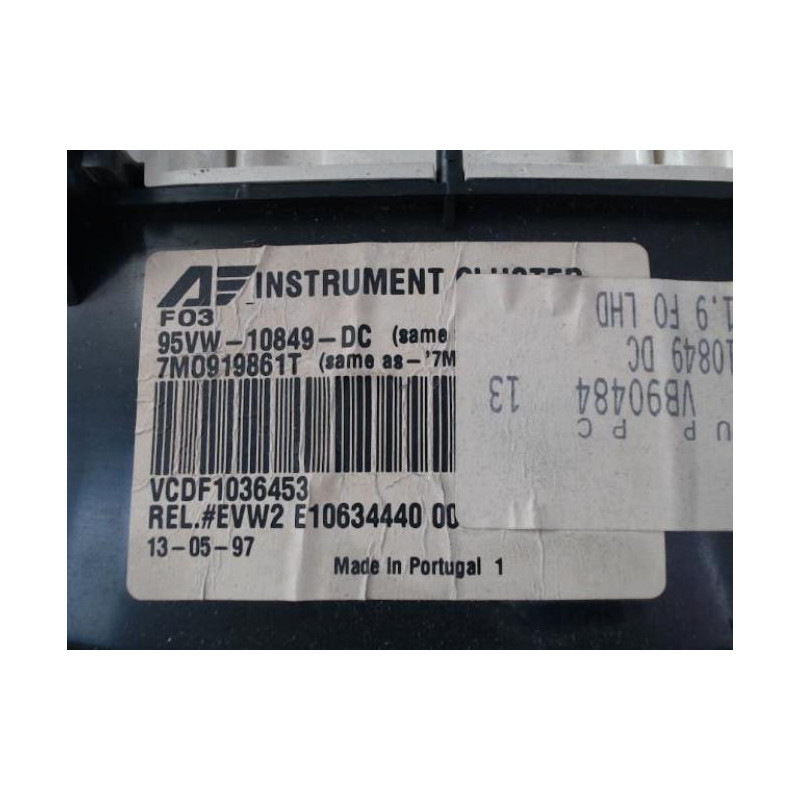 Compteur FORD GALAXY 1 PHASE 1 d’occasion