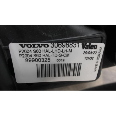 Optique avant principal gauche (feux)(phare) VOLVO S 60 1 PHASE 2 d’occasion