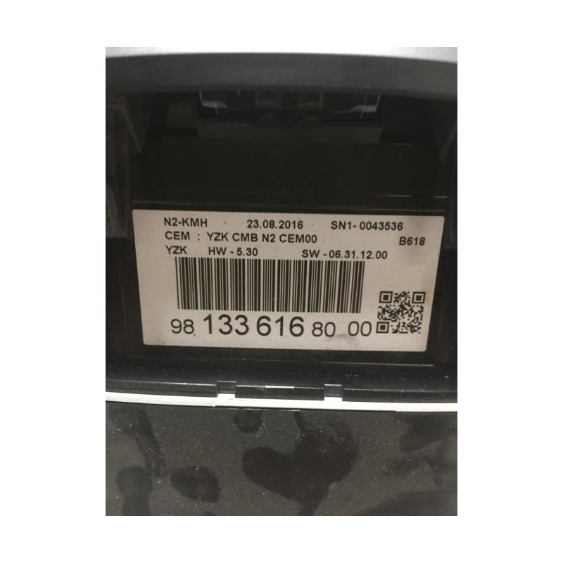 Compteur CITROEN C3 3 PHASE 1 d’occasion