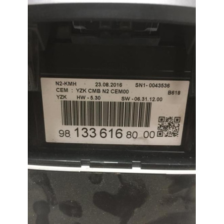 Compteur CITROEN C3 3 PHASE 1 d’occasion