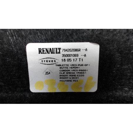 Plage arriere RENAULT MEGANE 4 PHASE 1 d’occasion