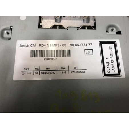Autoradio d'origine CITROEN BERLINGO 2 PHASE 1 d’occasion