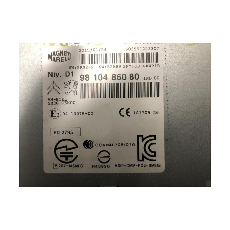 Autoradio d'origine CITROEN C4 PICASSO 2 PHASE 1 d’occasion