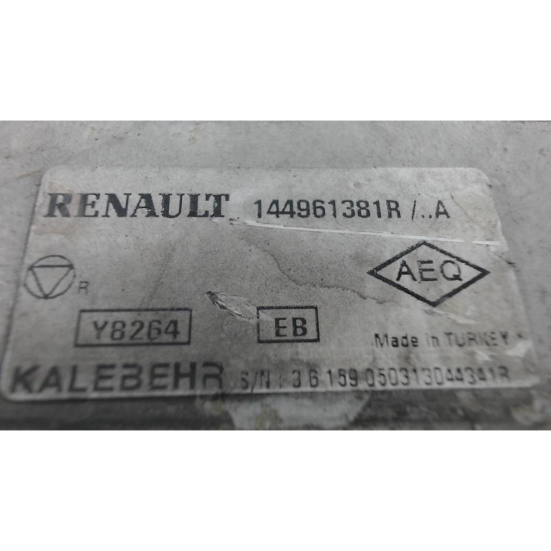 Echangeur air (Intercooler) RENAULT CLIO 4 PHASE 1 BREAK d’occasion