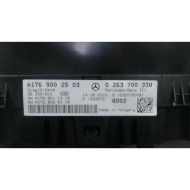 Compteur MERCEDES CLASSE A 176 PHASE 1 d’occasion