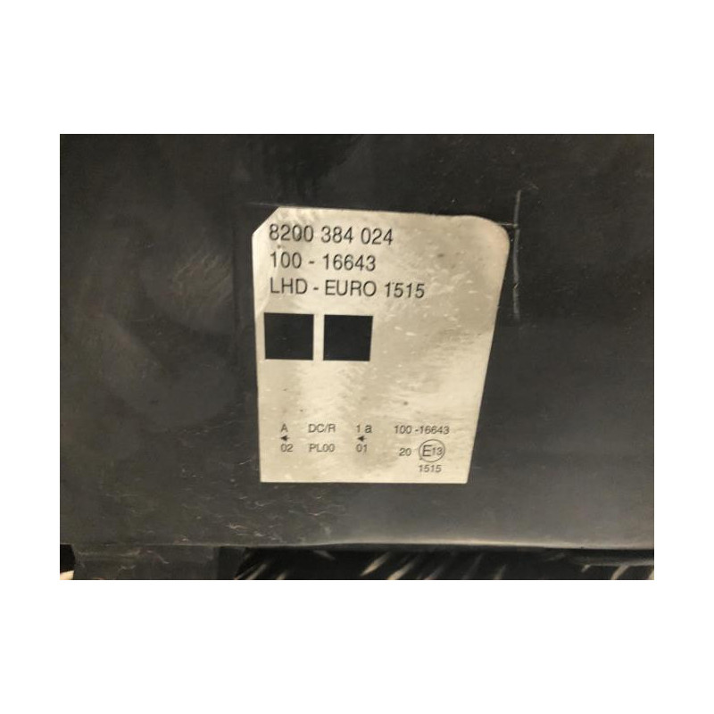 Optique avant principal droit (feux)(phare) RENAULT VEL SATIS PHASE 2 d’occasion