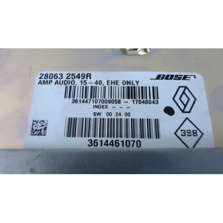 Amplificateur audio RENAULT MEGANE 4 PHASE 1 d’occasion