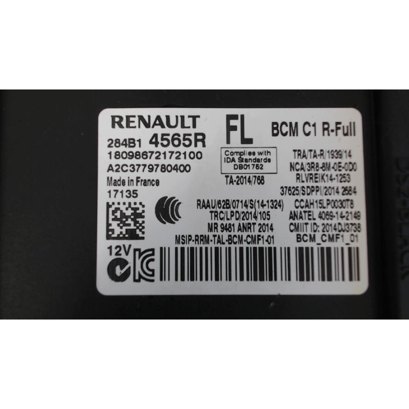 Boitier servitude moteur (BSM) RENAULT MEGANE 4 PHASE 1 d’occasion