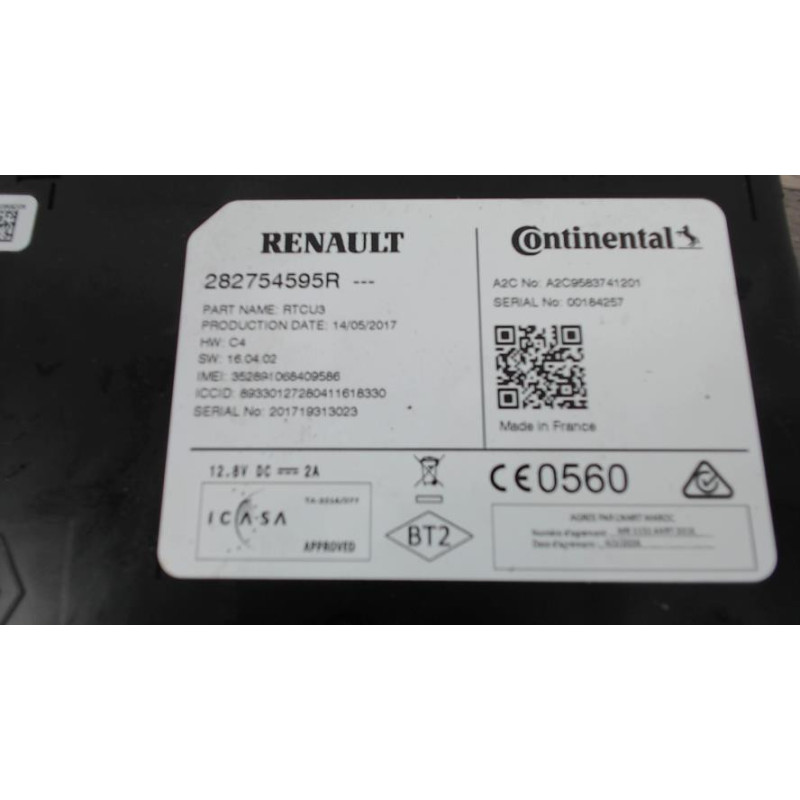 Module électronique RENAULT MEGANE 4 PHASE 1 d’occasion