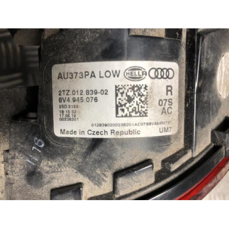 Feu arriere secondaire droit (feux) AUDI A3 3 SPORTBACK PHASE 2 d’occasion