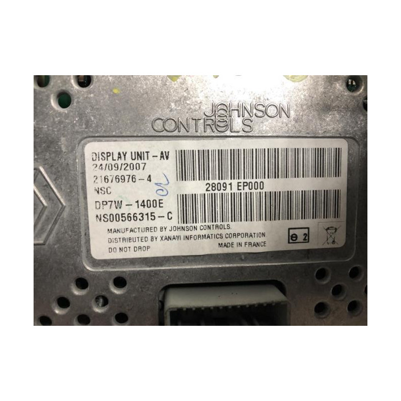 Ecran GPS NISSAN QASHQAI 1 PHASE 1 d’occasion