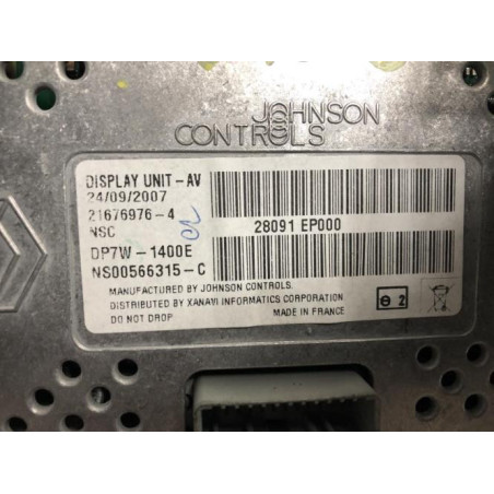 Ecran GPS NISSAN QASHQAI 1 PHASE 1 d’occasion