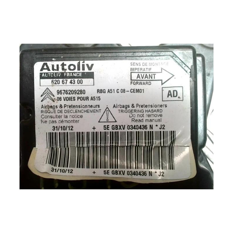 Boitier air bag CITROEN C3 2 PHASE 1 d’occasion