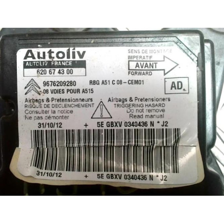 Boitier air bag CITROEN C3 2 PHASE 1 d’occasion
