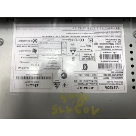 Autoradio d'origine RENAULT CLIO 4 PHASE 2 d’occasion