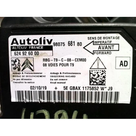 Boitier air bag PEUGEOT 308 2 PHASE 2 d’occasion