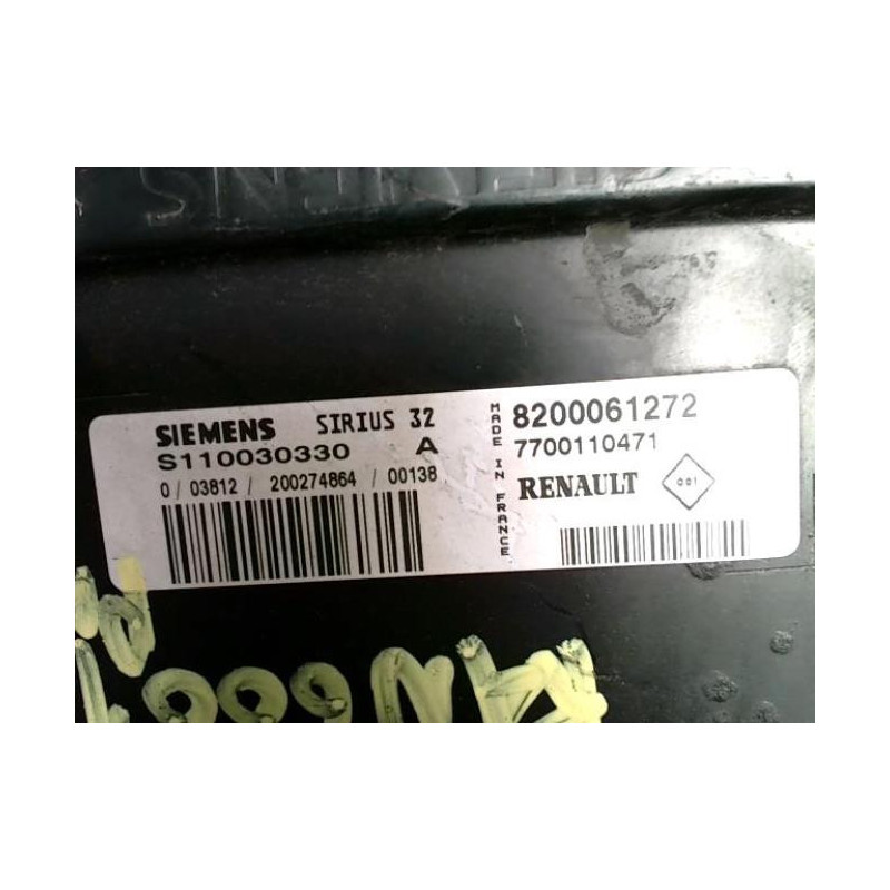 Calculateur moteur RENAULT KANGOO 1 PHASE 1 d’occasion