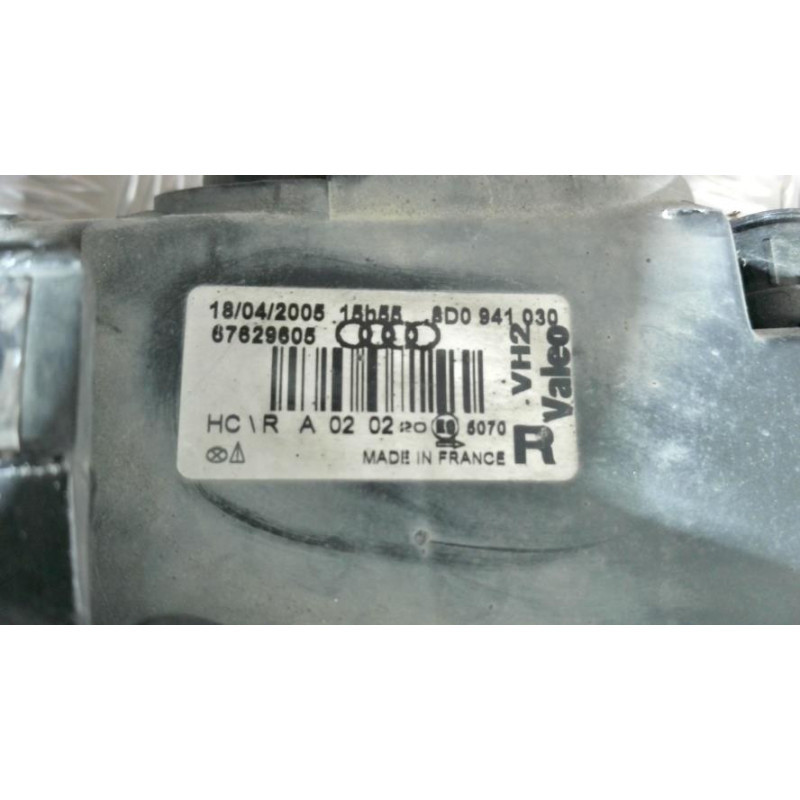 Optique avant principal droit (feux)(phare) AUDI A4 1 PHASE 1 d’occasion