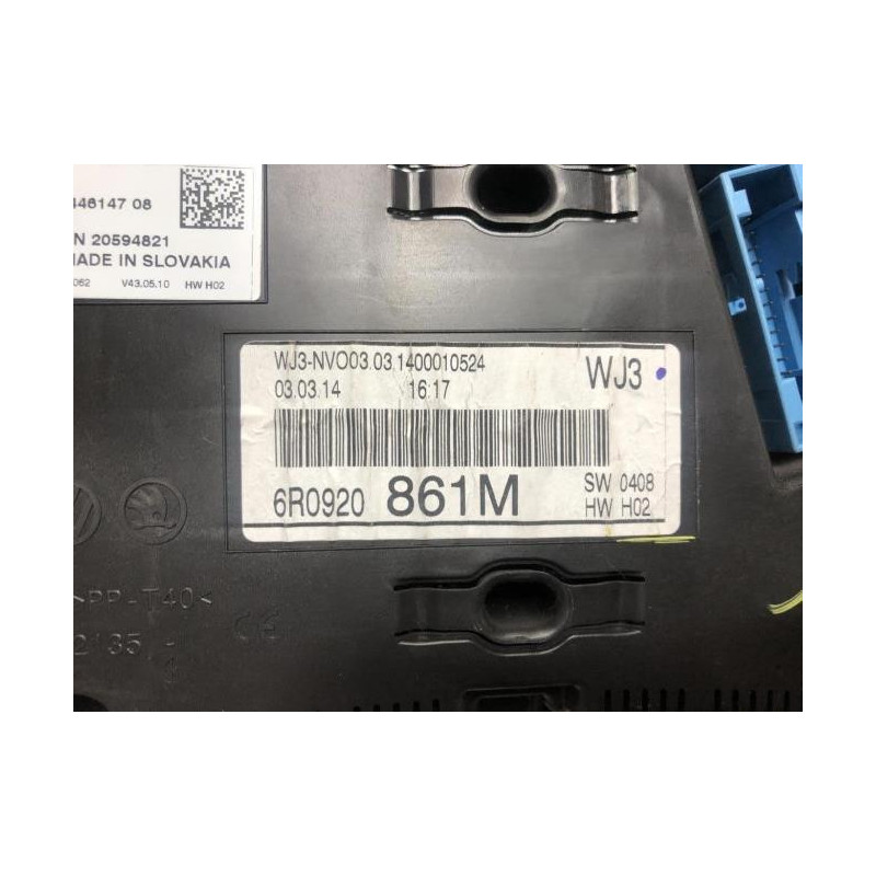 Compteur VOLKSWAGEN POLO 5 PHASE 1 d’occasion