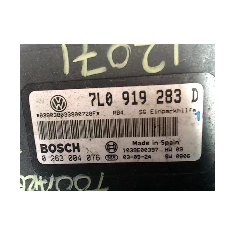 Boitier d'aide au stationnement VOLKSWAGEN TOUAREG 1 PHASE 1 d’occasion