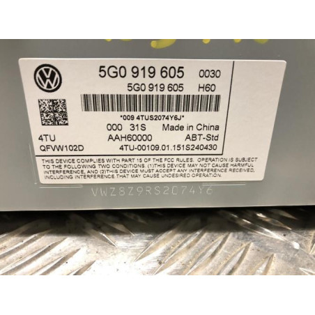 Ecran GPS VOLKSWAGEN GOLF 7 PHASE 1 d’occasion