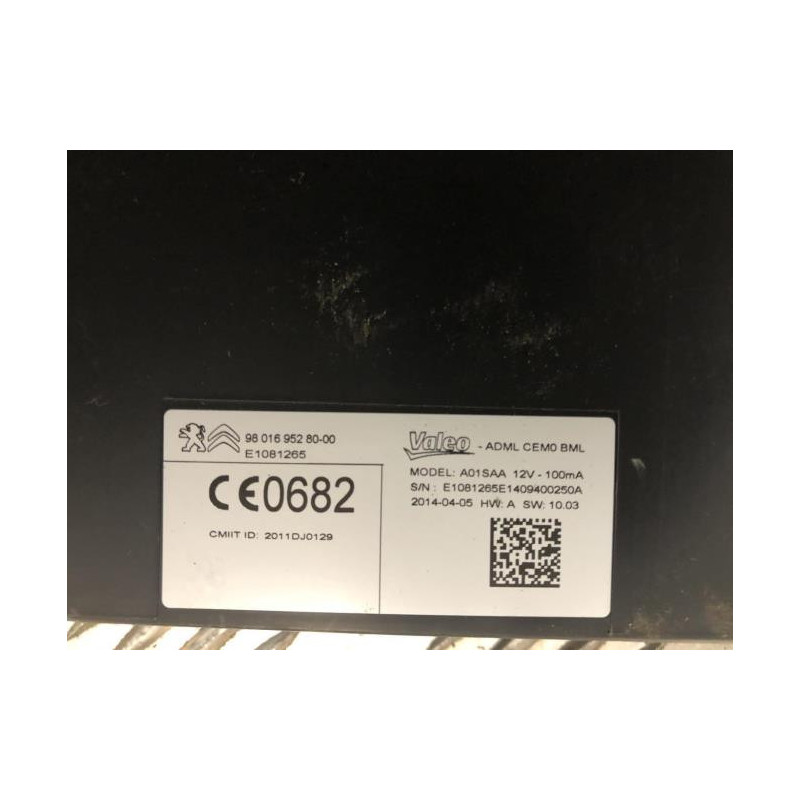 Relais electrique CITROEN C4 PICASSO 2 PHASE 1 d’occasion