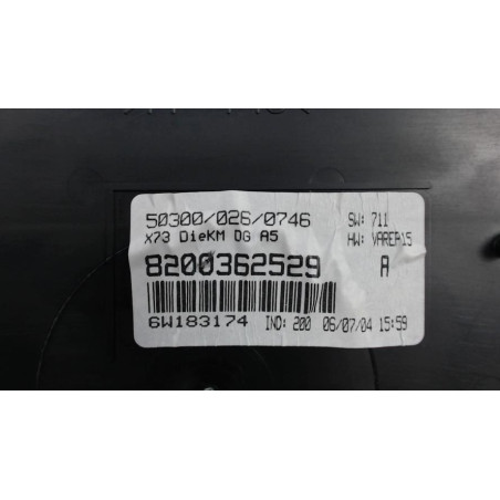 Compteur RENAULT VEL SATIS PHASE 1 d’occasion