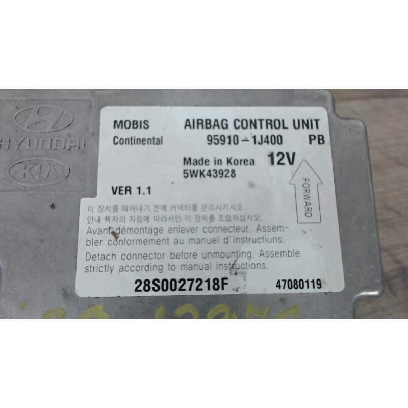 Boitier air bag HYUNDAI I 20 1 PHASE 1 d’occasion