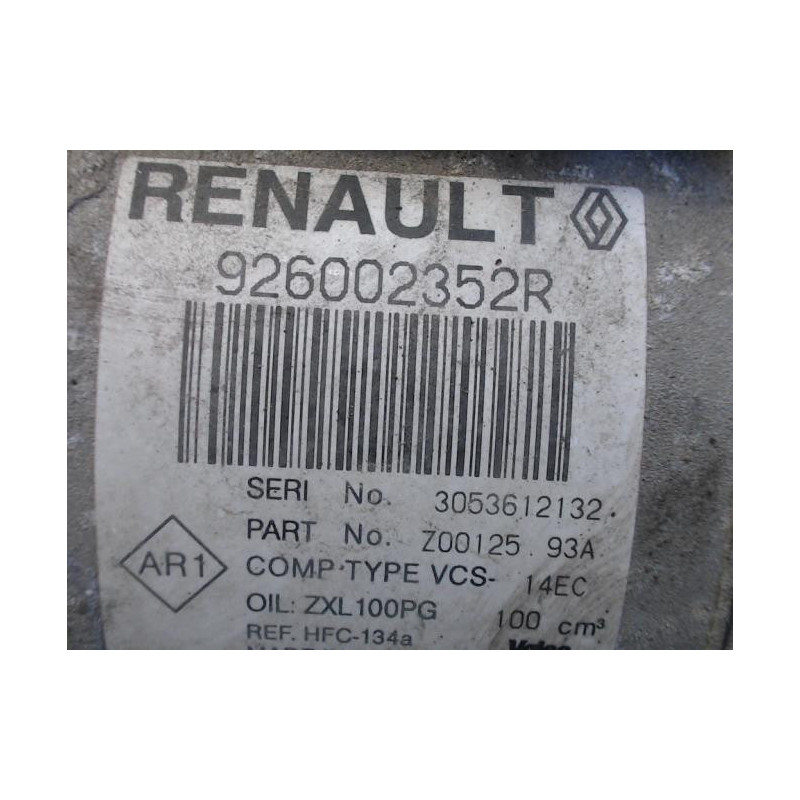 Compresseur clim RENAULT CLIO 4 PHASE 1 d’occasion