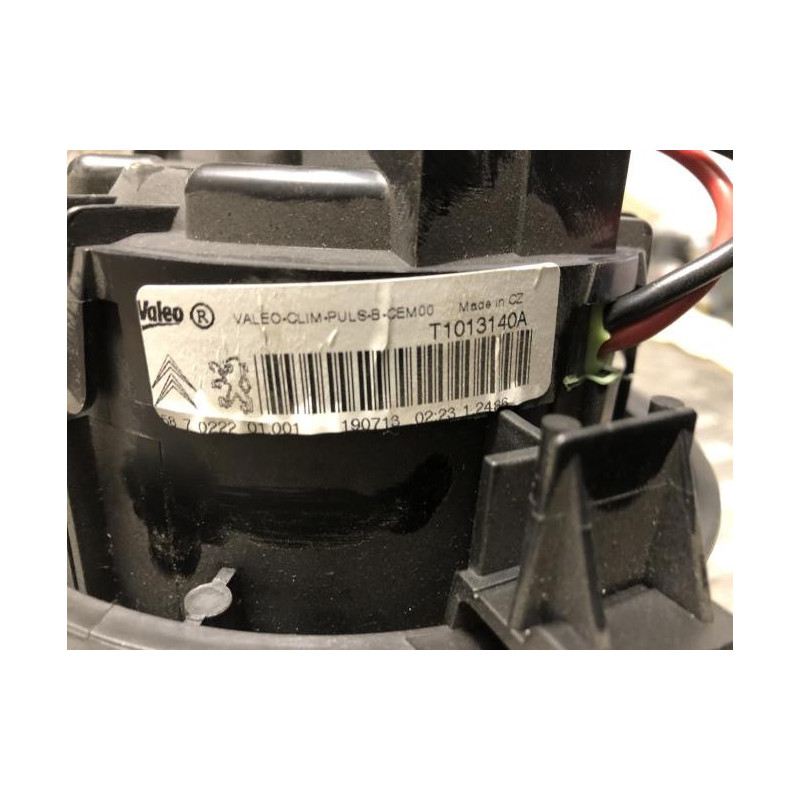 Ventilateur chauffage PEUGEOT 208 1 PHASE 2 d’occasion