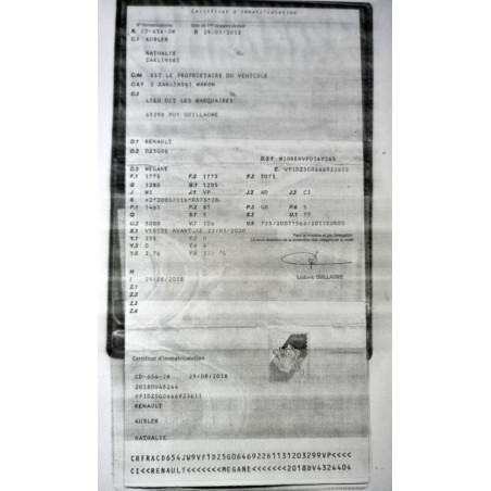 Baie de pare brise RENAULT MEGANE 3 PHASE 2 COUPE d’occasion