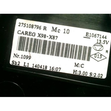 Commande chauffage RENAULT CAPTUR 1 PHASE 1 d’occasion