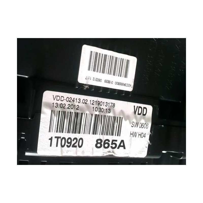 Compteur VOLKSWAGEN TOURAN 2 d’occasion