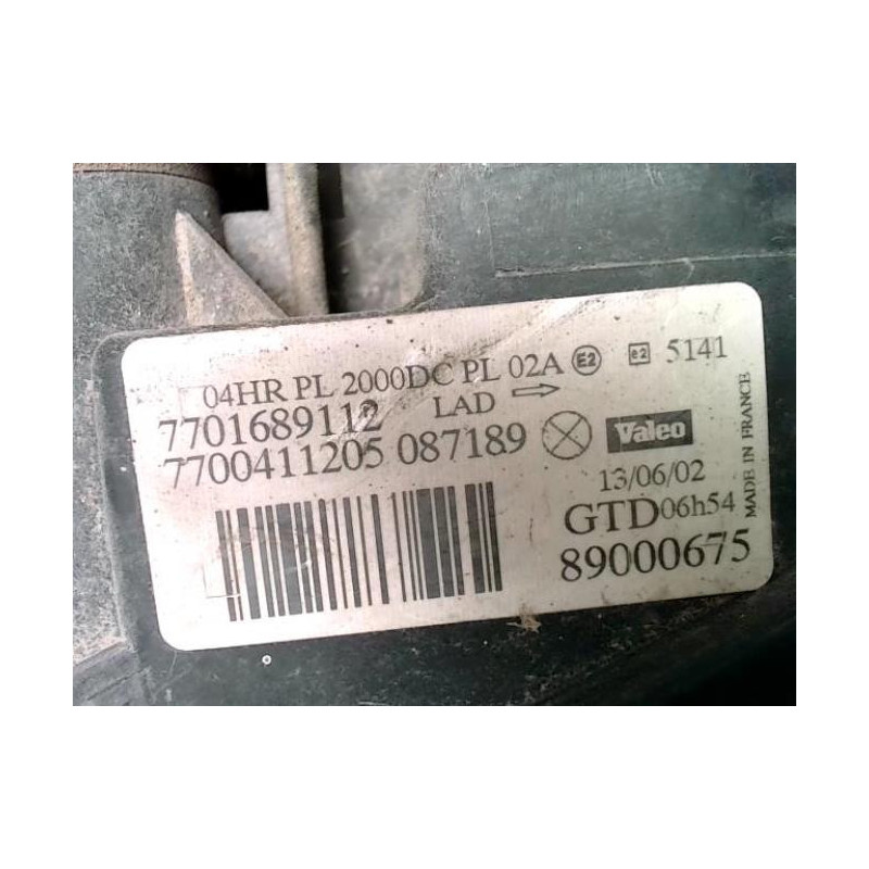 Optique avant principal droit (feux)(phare) RENAULT SAFRANE PHASE 2 d’occasion