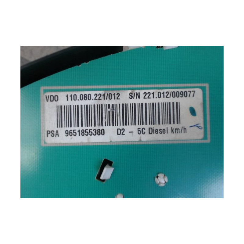 Compteur PEUGEOT 407 PHASE 1 d’occasion