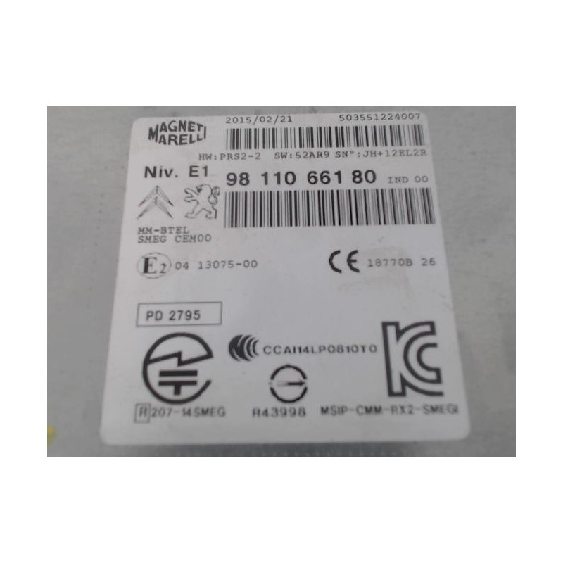 Autoradio d'origine PEUGEOT 208 1 PHASE 1 d’occasion