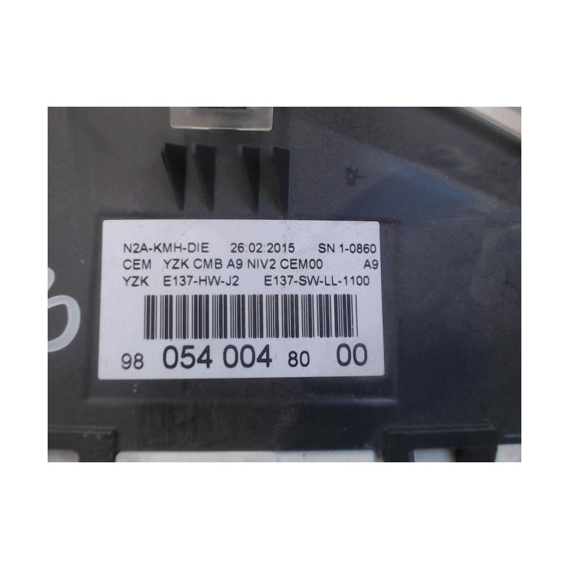 Compteur PEUGEOT 208 1 PHASE 1 d’occasion