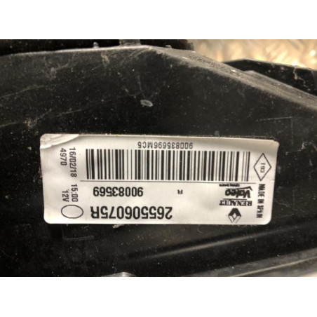 Feu arriere secondaire droit (feux) RENAULT MEGANE 4 PHASE 1 d’occasion