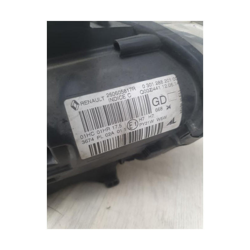 Optique avant principal gauche (feux)(phare) RENAULT MEGANE 3 PHASE 2 d’occasion