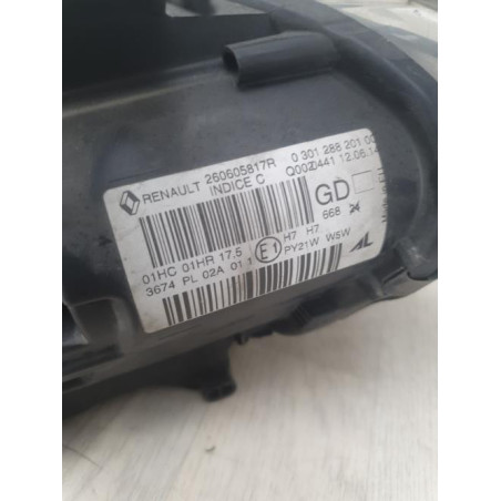 Optique avant principal gauche (feux)(phare) RENAULT MEGANE 3 PHASE 2 d’occasion