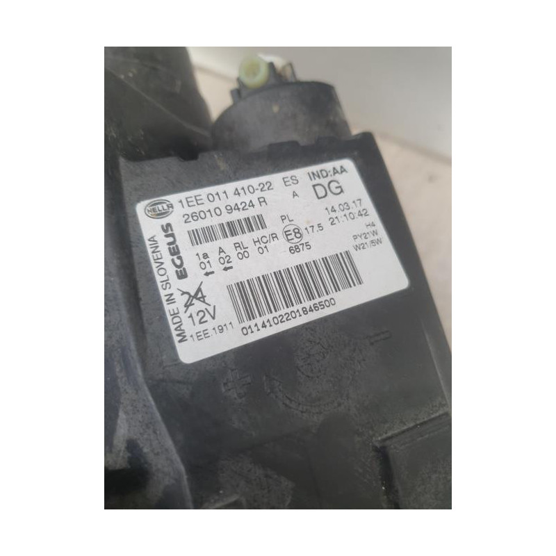 Optique avant principal droit (feux)(phare) RENAULT TRAFIC 3 COURT PHASE 1 d’occasion