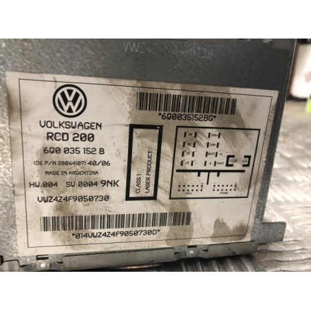 Autoradio d'origine VOLKSWAGEN POLO 4 PHASE 2 d’occasion