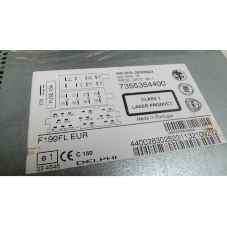 Autoradio d'origine FIAT PUNTO EVO 3 d’occasion