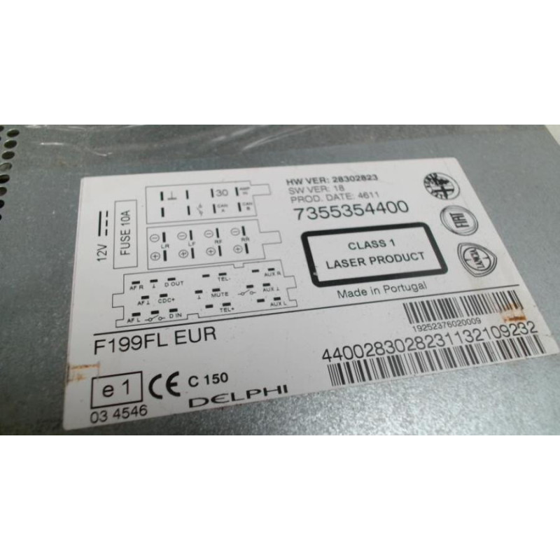 Autoradio d'origine FIAT PUNTO EVO 3 d’occasion