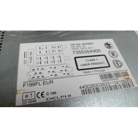 Autoradio d'origine FIAT PUNTO EVO 3 d’occasion