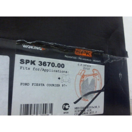 Kit de freins arriere FORD  d’occasion