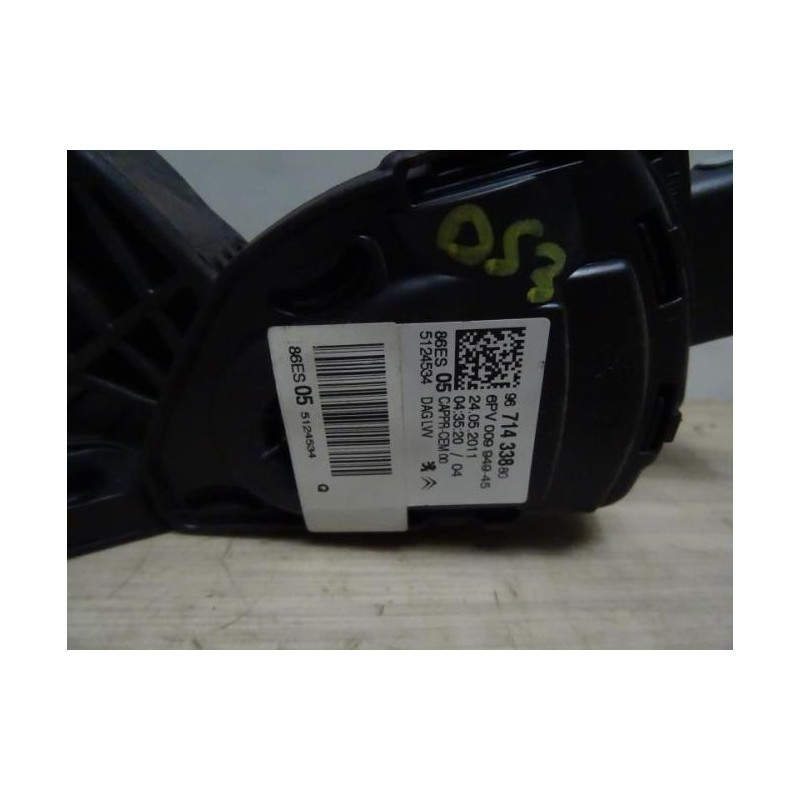 Potentiometre de pedale de gaz d'accelerateur CITROEN DS3 PHASE 1 d’occasion