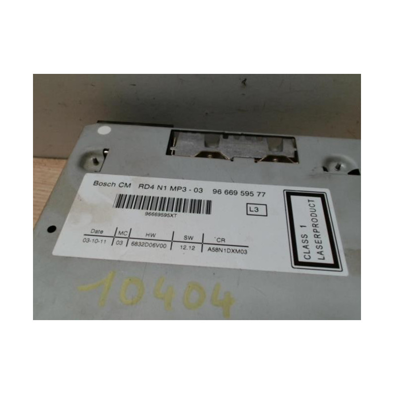 Autoradio d'origine CITROEN C3 PICASSO PHASE 1 d’occasion