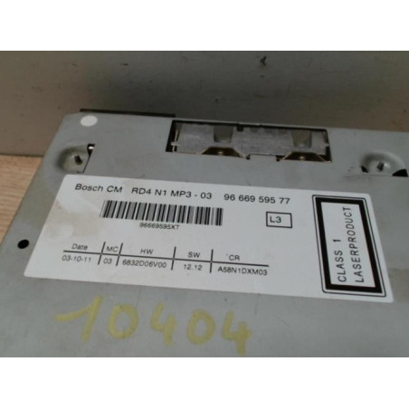 Autoradio d'origine CITROEN C3 PICASSO PHASE 1 d’occasion