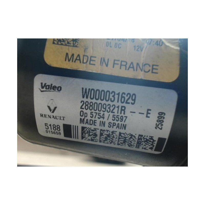 Mecanisme essuie glace avant DACIA SANDERO 2 PHASE 2 d’occasion